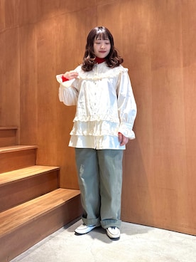 Dot&Stripes CHILDWOMANさん（レディース・150cm）の冬コーディネート