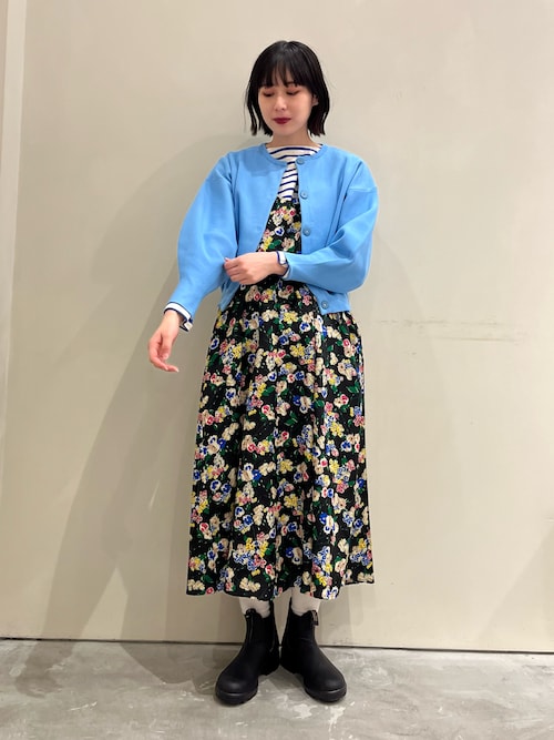 刺繍シアーカットアウトドレス レース 刺繍[品番：SGRW0000124