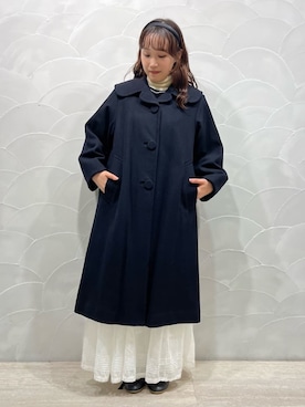 「レーススカート」｜「アイテム（その他アウター）」を使った、Dot&Stripes CHILDWOMANさん（レディース・158cm）の秋コーディネート