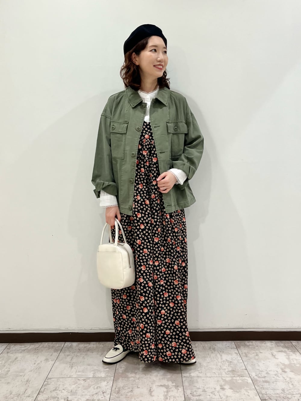 【新品タグ付】CHILD WOMAN rosaプリントオールインワン Dot＆Stripes CHILD WOMAN（ドットアンドストライプス