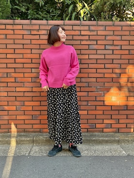 Dot&Stripes CHILDWOMANさん（レディース・160cm）の冬コーディネート