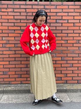 「アイテム（バレエシューズ）」を使った、Dot&Stripes CHILDWOMANさん（レディース・156cm）の秋コーディネート