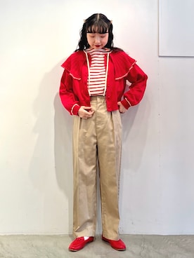 Dot&Stripes CHILDWOMANさん（レディース・160cm）の冬コーディネート