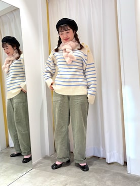 Dot&Stripes CHILDWOMANさん（レディース・156cm）の冬コーディネート