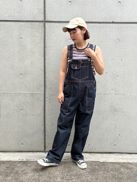 child woman 花柄　オールインワン CHILD WOMAN（チャイルドウーマン）の「☆花柄デニムジャガード