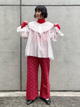 Dot&Stripes CHILDWOMANさん（レディース・156cm）の冬コーディネート