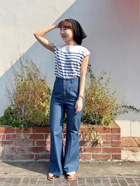 「レトロ」｜Dot&Stripes CHILDWOMANさん（レディース・154cm）の夏コーディネート