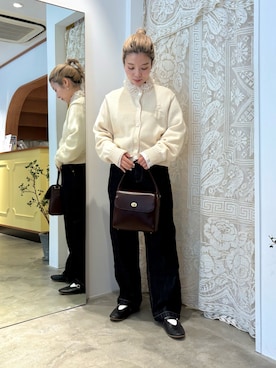 Dot&Stripes CHILDWOMANさん（レディース・149cm）の冬コーディネート