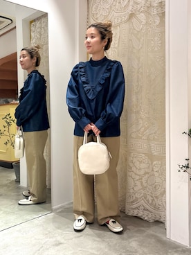 Dot&Stripes CHILDWOMANさん（レディース・149cm）の春コーディネート