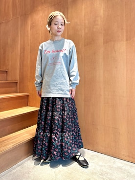 「アイテム（バレエシューズ）」を使った、Dot&Stripes CHILDWOMANさん（レディース・149cm）の夏コーディネート