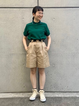 「アイテム（チノパンツ）」を使った、Dot&Stripes CHILDWOMANさん（レディース・160cm）の春コーディネート