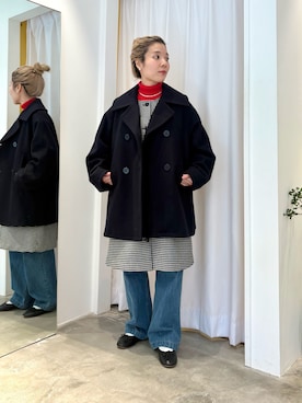 「アイテム（バレエシューズ）」を使った、Dot&Stripes CHILDWOMANさん（レディース・149cm）の冬コーディネート