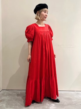 「バルーン袖」｜Dot&Stripes CHILDWOMANさん（レディース・149cm）の夏コーディネート