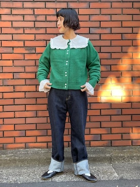 「アイテム（パンプス）」を使った、Dot&Stripes CHILDWOMANさん（レディース・156cm）の秋コーディネート