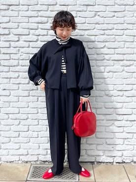 Dot&Stripes CHILDWOMANさん（レディース・150cm）の秋コーディネート