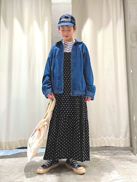 「アイテム（ブルゾン）」を使った、Dot&Stripes CHILDWOMANさん（レディース・150cm）の冬コーディネート
