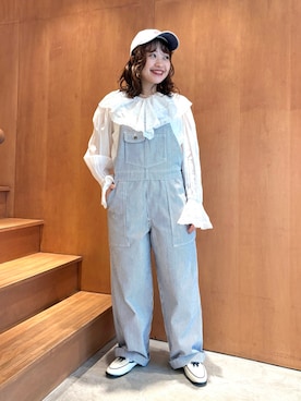 「アイテム（バレエシューズ）」を使った、Dot&Stripes CHILDWOMANさん（レディース・150cm）の秋コーディネート
