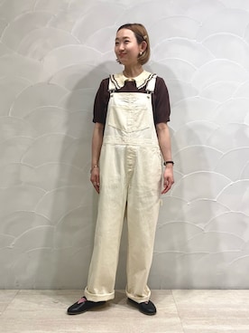 「アイテム（オールインワン・サロペット）」を使った、Dot&Stripes CHILDWOMANさん（レディース・150cm）の春コーディネート