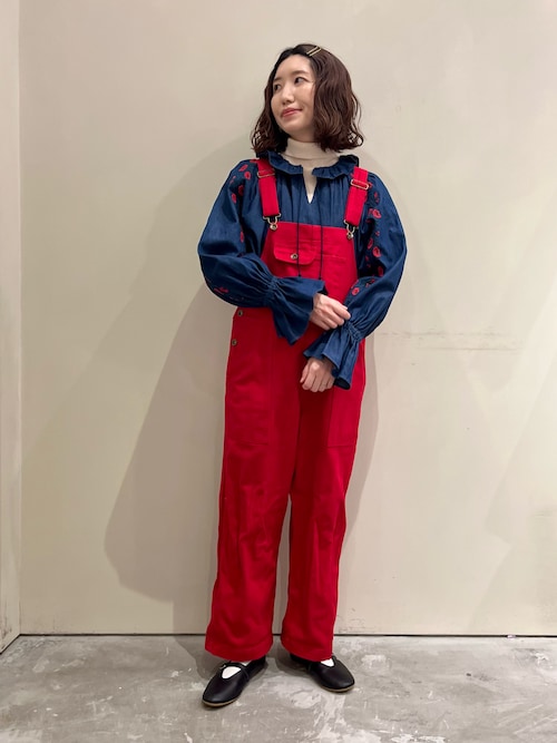 売れ筋商品|||CHILD WOMAN チャイルドウーマン 袖刺繍ギャザーブラウス CHILD WOMAN ブラウス シャツ 袖刺繍ギャザーブラウス