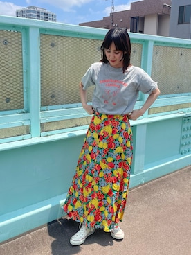 「CHILD WOMAN（チャイルドウーマン）のアイテム」を使った、Dot&Stripes CHILDWOMANさん（レディース・155cm）の夏コーディネート
