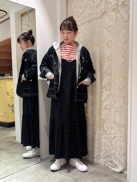 Dot&Stripes CHILDWOMANさん（レディース・153cm）の秋コーディネート