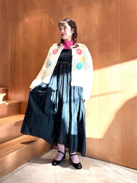 Dot&Stripes CHILDWOMANさん（レディース・156cm）の冬コーディネート