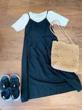 「NIKE(ナイキ)のアイテム(サンダル)」を使った、chocomintさん(レディース・145cm)の秋コーディネート