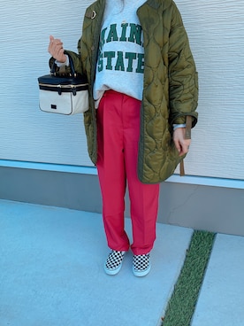 「CANAL JEAN（キャナルジーン）のアイテム（モッズコート）」を使った、naaさん（レディース・153cm）の冬コーディネート
