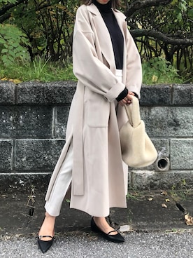 「ROCHAS（ロシャス）のアイテム」を使った、yurieさん（レディース・156cm）の秋コーディネート