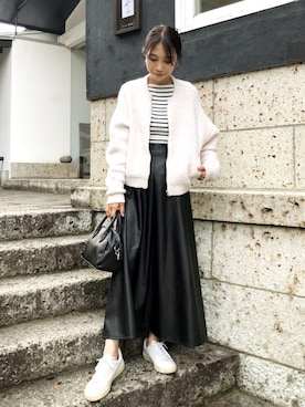 「GRL（グレイル）のアイテム（ピアス（両耳用））」を使った、yurieさん（レディース・156cm）の秋コーディネート