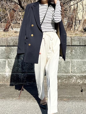 「ROCHAS（ロシャス）のアイテム」を使った、yurieさん（レディース・156cm）の春コーディネート