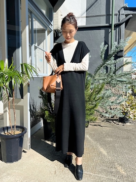 「TOD’S（トッズ）のアイテム（バッグ）」を使った、yurieさん（レディース・156cm）の秋コーディネート