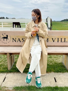 「miu miu（ミュウミュウ）のアイテム（ジャケット/アウター）」を使った、yurieさん（レディース・156cm）の春コーディネート
