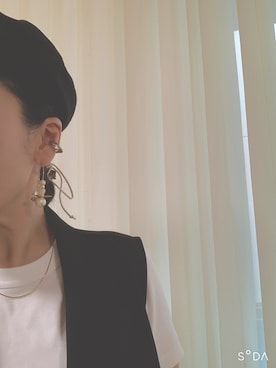 「キュロット」｜「アイテム（アクセサリー）」を使った、aoimamaさん（レディース・162cm）の夏コーディネート