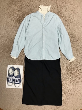 「Green　Parks（グリーンパークス）のアイテム（スカート）」を使った、ばたこさん（レディース・158cm）の春コーディネート