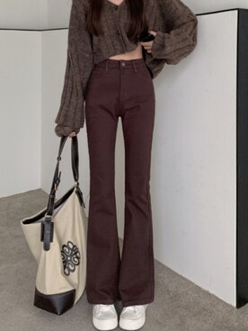 「新作」｜「アイテム（チノパンツ）」を使った、dwstyle_storeさん（レディース・160cm）の秋コーディネート