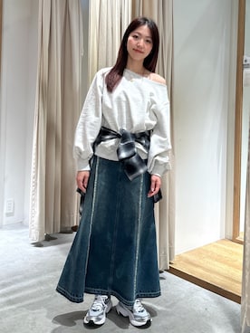 「FREE'S MART（フリーズマート）のアイテム（スウェット）」を使った、mayaさん（レディース・160cm）の冬コーディネート