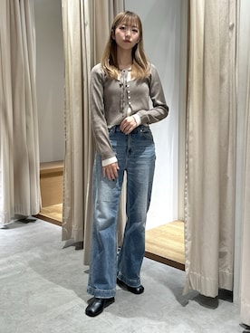 「ニット/セーター」｜「アイテム（シューズ）」を使った、mayaさん（レディース・160cm）の冬コーディネート