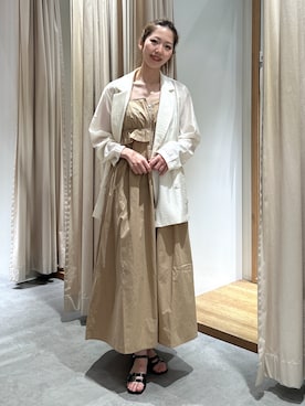 「アイテム（テーラードジャケット）」を使った、mayaさん（レディース・160cm）の夏コーディネート