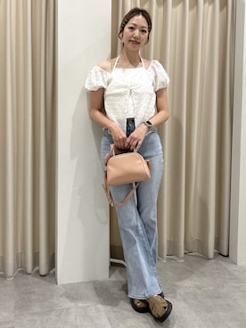 「FREE'S MART（フリーズマート）のアイテム（バッグ）」を使った、mayaさん（レディース・160cm）の夏コーディネート