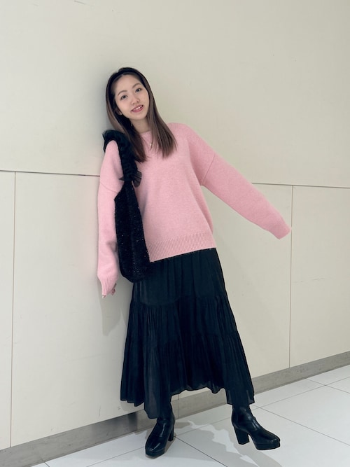 美品　MOSCHINO アンゴラ　ピンク クマ　セーター　ニット　長袖　L 美品 MOSCHINO アンゴラ ピンク クマ セーター ニット 長袖 L