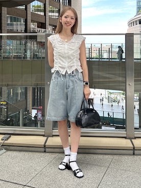 「FREE'S MART（フリーズマート）のアイテム」を使った、mayaさん（骨格ウェーブ・レディース・160cm）の夏コーディネート