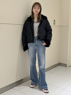 「アイテム（ブルゾン）」を使った、mayaさん（レディース・160cm）の秋コーディネート