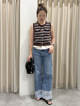 「FREE'S MART（フリーズマート）のアイテム（パンツ）」を使った、mayaさん（レディース・160cm）の夏コーディネート