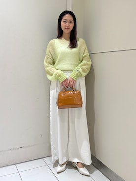 「FREE'S MART（フリーズマート）のアイテム（スラックス）」を使った、mayaさん（レディース・160cm）の冬コーディネート