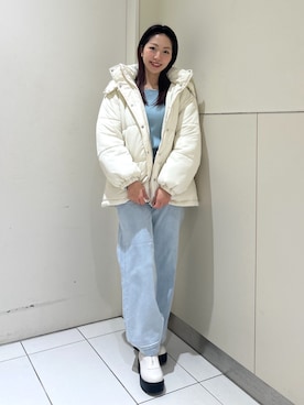 「FREE'S MART（フリーズマート）のアイテム（その他アウター）」を使った、mayaさん（骨格ウェーブ・レディース・160cm）の冬コーディネート