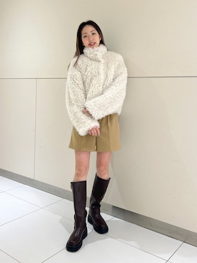 「シンフルコーデ」｜「アイテム（ブルゾン）」を使った、mayaさん（レディース・160cm）の秋コーディネート