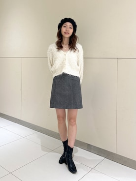「FREE'S MART（フリーズマート）のアイテム（ハンチング/ベレー帽）」を使った、mayaさん（レディース・160cm）の秋コーディネート