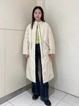 「FREE'S MART（フリーズマート）のアイテム（その他アウター）」を使った、mayaさん（骨格ウェーブ・レディース・160cm）の冬コーディネート