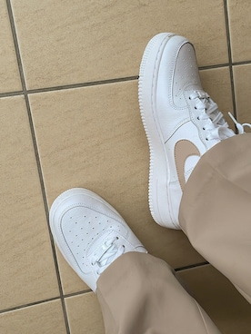 「AIR FORCE 1」｜「アイテム（その他）」を使った、rimさん（レディース・157cm）の冬コーディネート